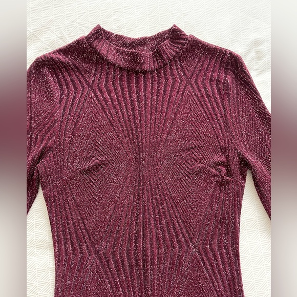 sparkly maroon bodycon - Picture 5 of 7